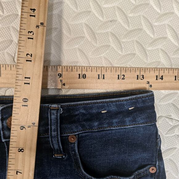 Madewell Jeans Womens 27 Curvy Kick Out Cropped Bootcut Dark Wash Mid Rise - Picture 10 of 11